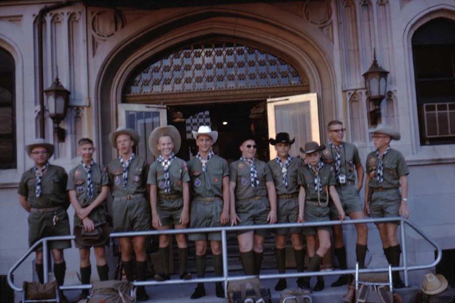 Start - Auto Club Scene from Philmont Trip 1962