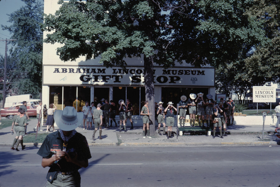 Across Street from Lincoln's Home - Springfield, Ill Scene from Philmont Trip 1962