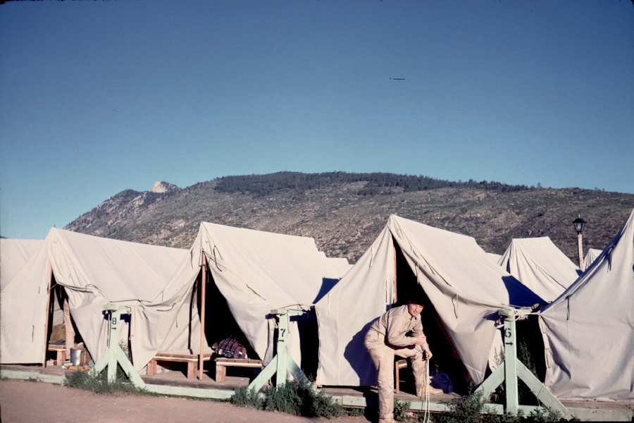 Tent City - John Petersen Scene from Philmont Trip 1962