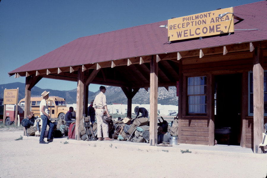 Bus Stop - Bagage Depot Scene from Philmont Trip 1962