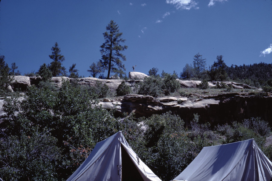 Ponil Base Camp Scene from Philmont Trip 1962