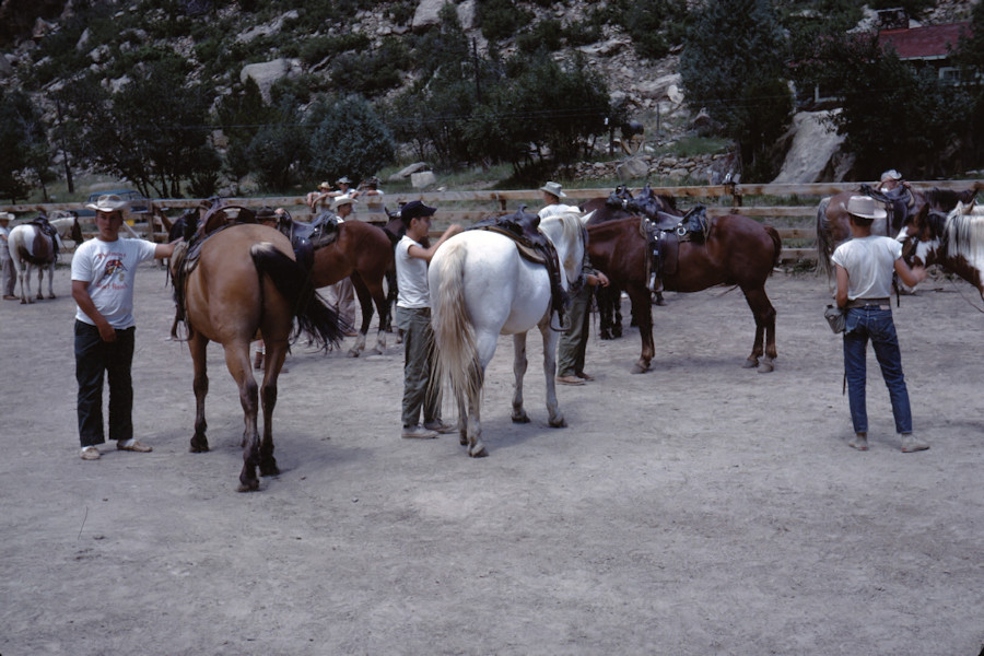 Ponil Corral Scene from Philmont Trip 1962