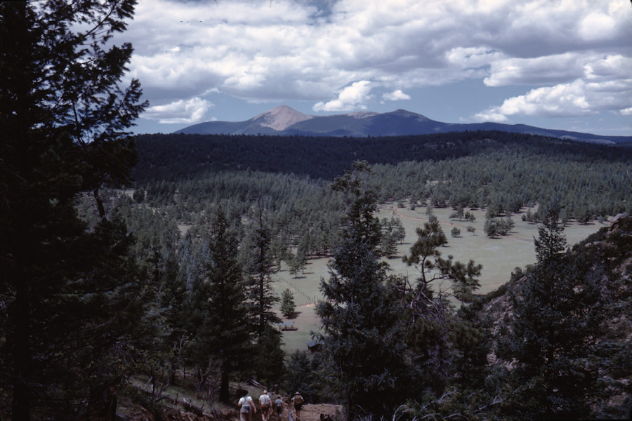 Dan Beard Camp Below Scene from Philmont Trip 1962