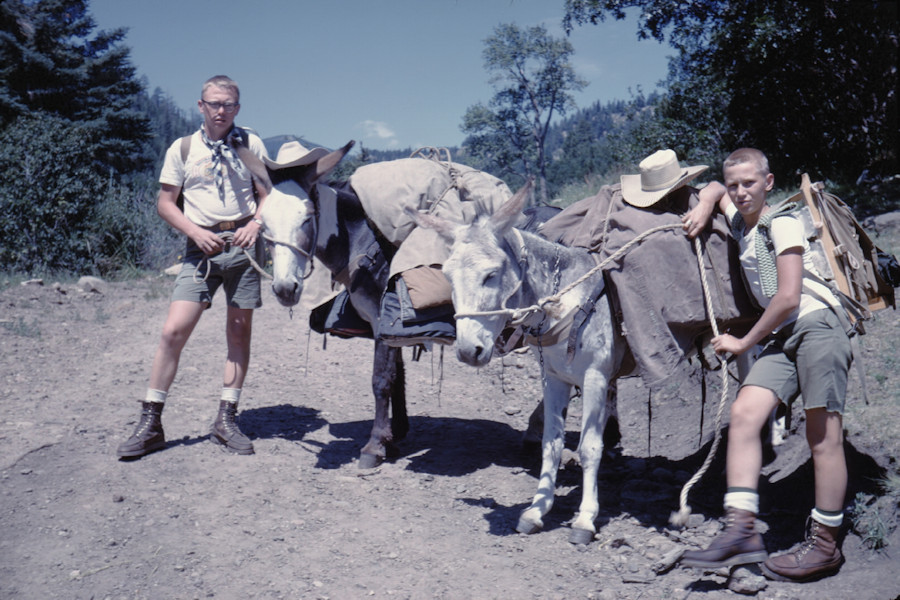 To Pueblano - Dennis Coolidge Ladde Urbas Scene from Philmont Trip 1962