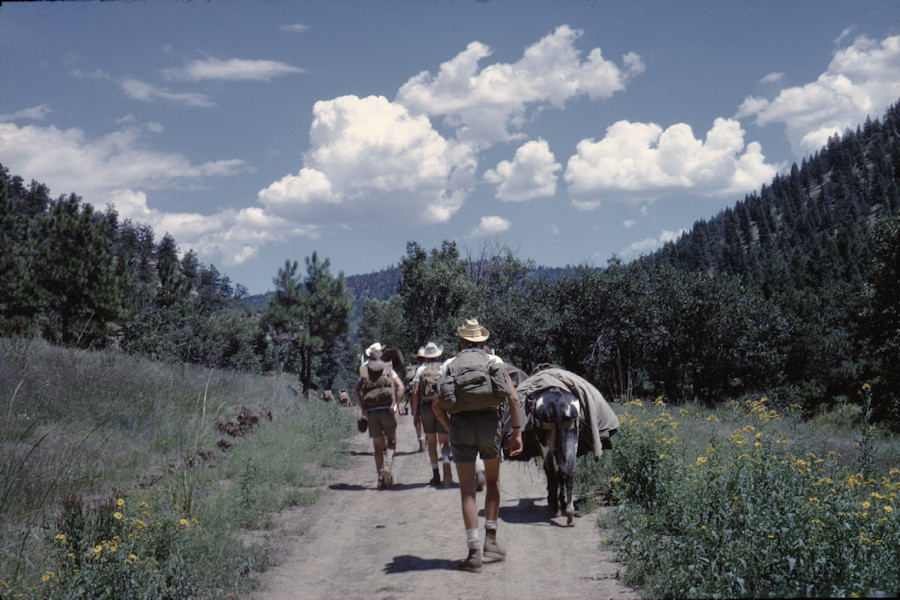 Ponil to Pueblano Scene from Philmont Trip 1962