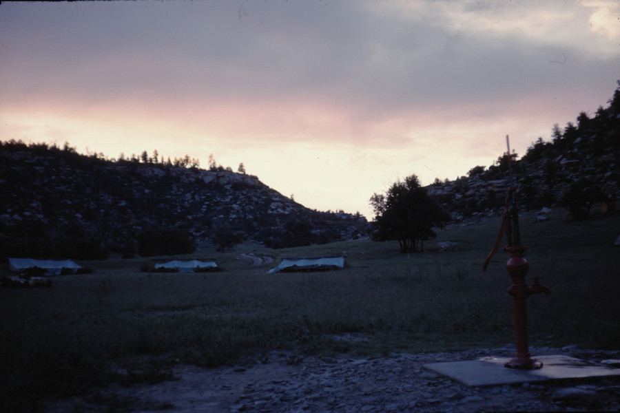 Sunset Indian Writings Scene from Philmont Trip 1962