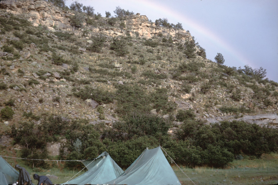 Indian Writings Scene from Philmont Trip 1962