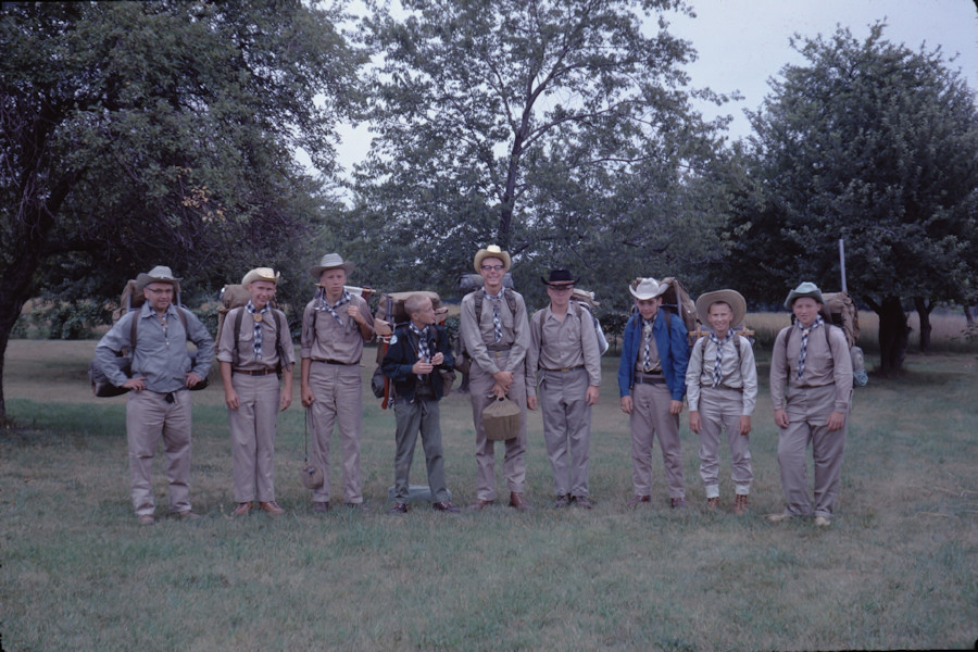 Pre-Philmont Campout + Hike To Camp Bowser Troop 350 - 1962