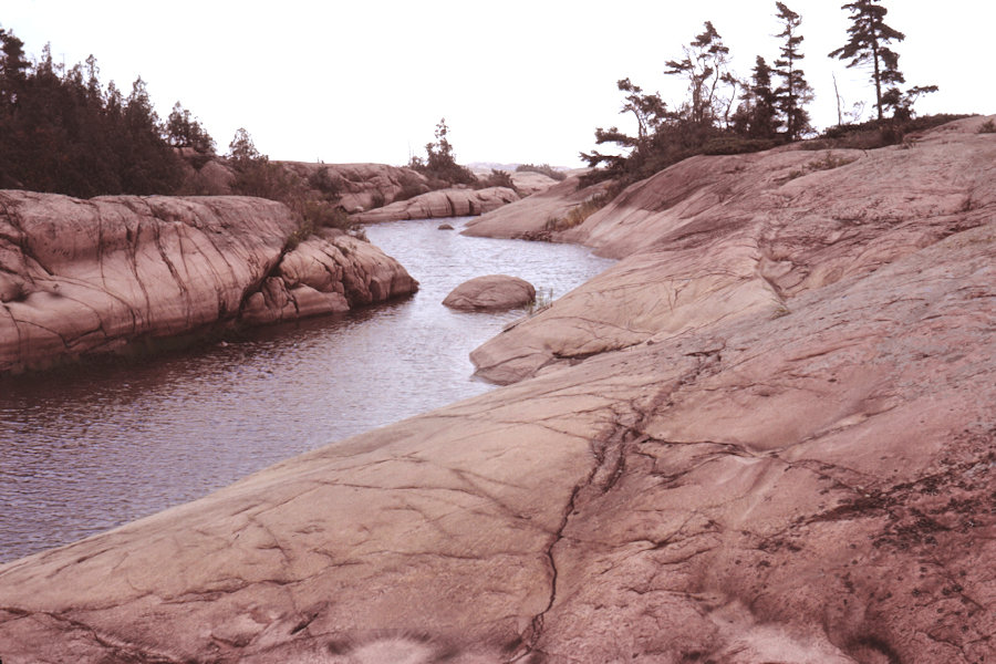 Canoe Trip Georgian Bay Scene from Tinnerman trip 1963