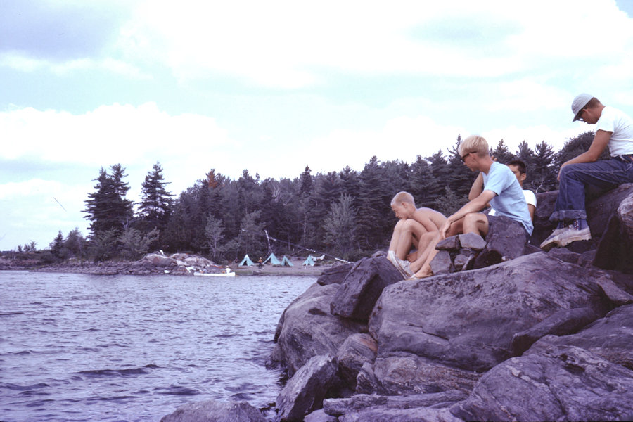 Canoe Trip French River Scene from Tinnerman trip 1963